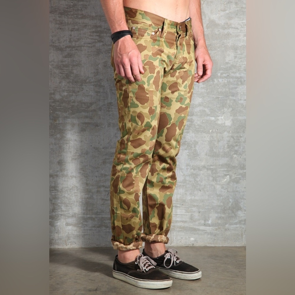 Frogskin Camouflaged Denim Pant By Naked Famous